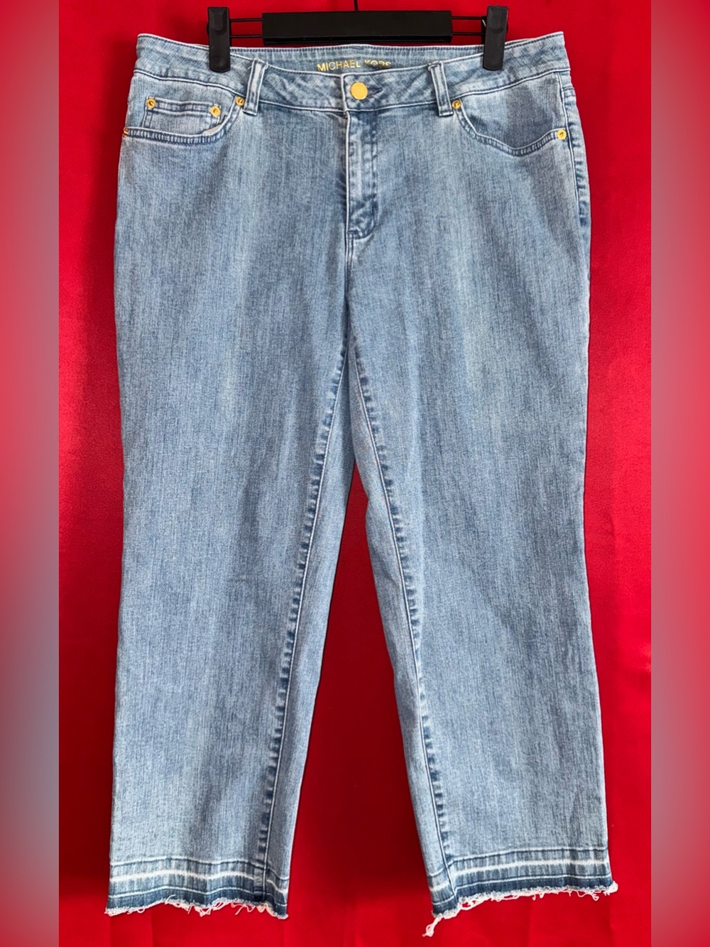 #432- Michael Kors Frayed Hem Izzy Jeans Sz.10